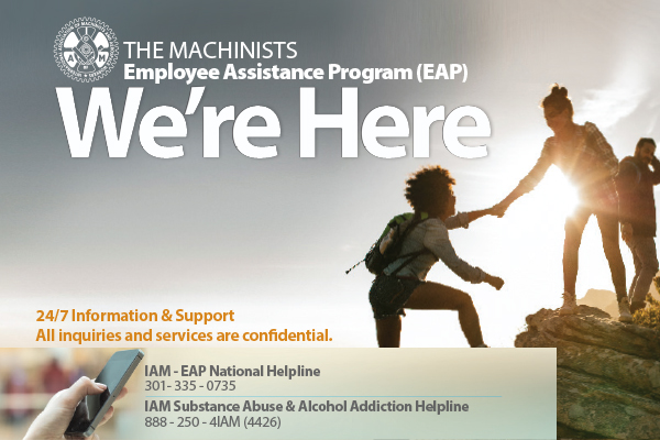 IAM EAP and Addiction Services Program Remains Available to Membership During COVID-19 Crisis