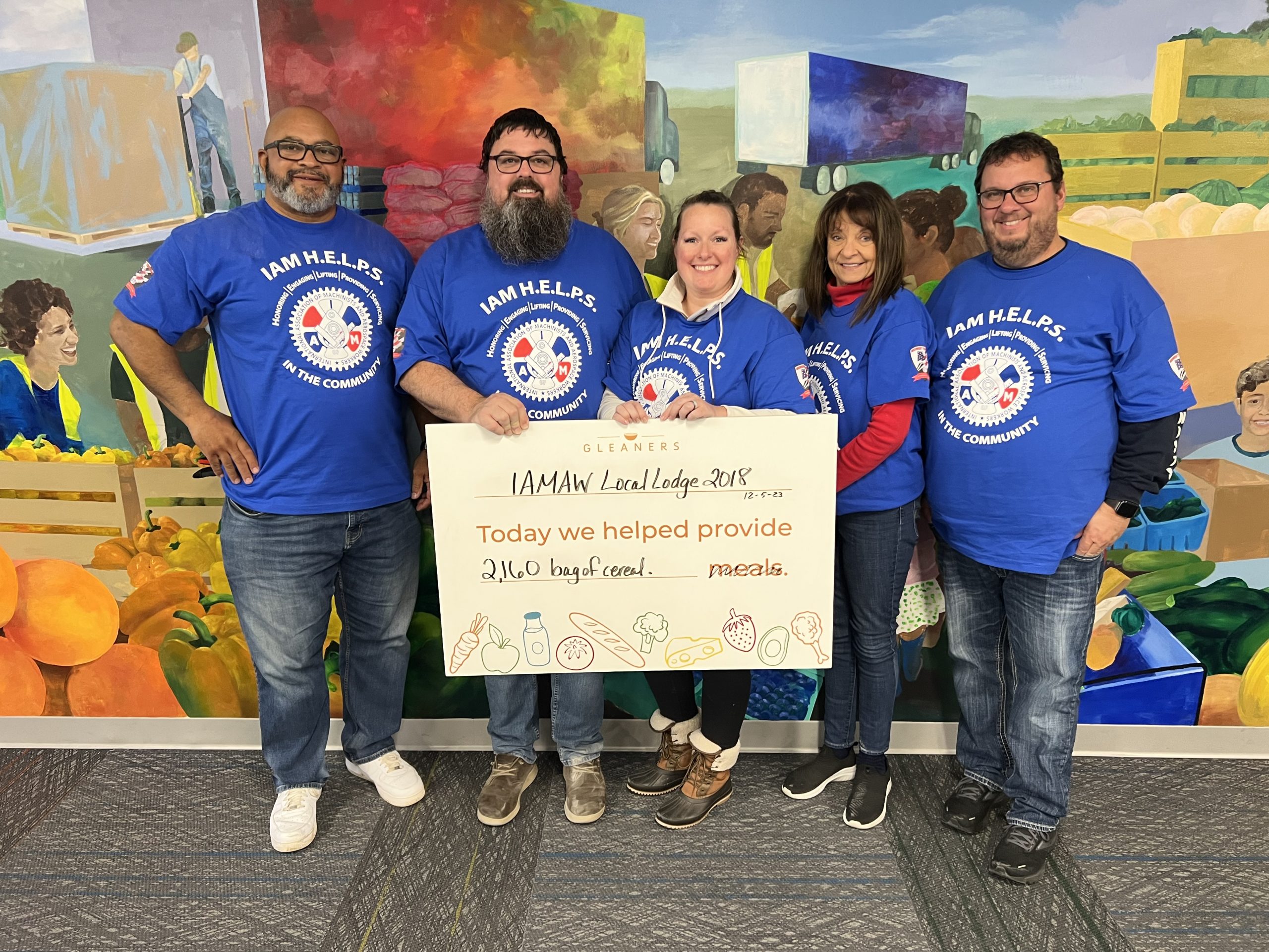 IAM Local 2018 HELPS Indiana Food Bank